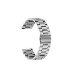 Samsung Galaxy Watch 46mm Uyumlu 22mm Kordon Metal Baklalı Tasarım Zore Band-04 Kayış