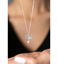 Elika Silver Kadın Kayan Yıldız Model  925 Ayar Gümüş Kolye