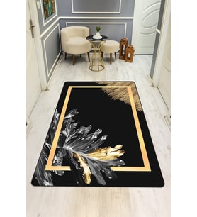 Modern Desenli Dijital Baskı Kaymaz Taban Halı H0193