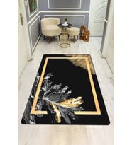 Modern Desenli Dijital Baskı Kaymaz Taban Halı H0193