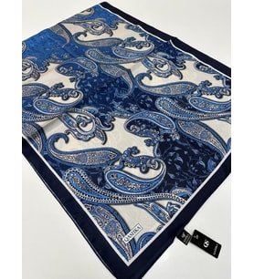 QASHKA Saten İpek Şal Etro Desen LBT0116