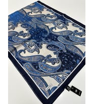 QASHKA Saten İpek Şal Etro Desen LBT0116
