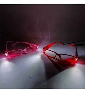 Renkli Led Işıklı Kitap Okuma Gözlüğü