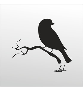 Folyo Sticker Kuş 60cm Uzunluk (Karışık)