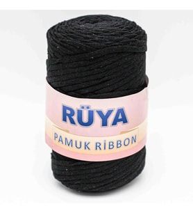 Angel Çanta Aksesuar Siyah Renk Pamuk Ribbon No:7