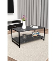 Modern Şık Orta Sehpa Metal Çerçeve Dayanıklı Minimalist Fonksiyonel