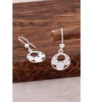 Halka Tasarım Telkari Gümüş Küpe 4646