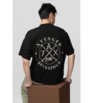 Tasarım Avenged Sevenfold Baskılı Unisex Oversize Rock Metal Tişört