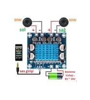 Tpa3110 Anfi Devresi Dijital Amplifikatör 2X30W Xh-A232