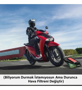 Honda SH 125 Hava Filtresi 2024 ve Sonrası Tüm Modeller Hiflo