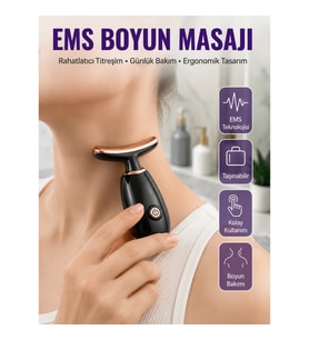 Mey İthalat® Taşınabilir Şarjlı Kırışıklık Giderici Masaj Aleti Yeni Nesil