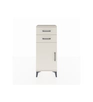 Arges Komodin Tek Raflı 2 Çekmeceli Tek Kapaklı 44x30x106 Aytaşı-Aytaşı