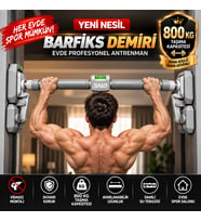 800 KG Vidasız Barfiks Demiri 96-140 cm Ayarlanabilir Koridor Barfiksi Duvar Korumalı
