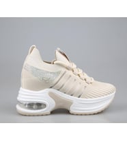 GUJA 25y300-14 Dolgu Topuk Bej Kadın Sneakers