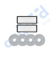 Roborock Qrevo Curv Uyumlu 2 Filtre 4 Mop PKT-iasgf0000631