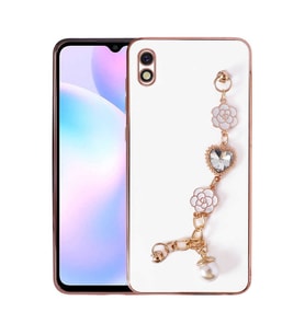 Xiaomi Redmi 9A Kılıf El Tutamaçlı Zore Taka Silikon Kılıf (Beyaz)