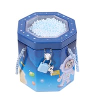 Livava Maymuncuk Altigen Askılı Ve Kilitli Metal Kumbara, Mavi, 13X12 (Mavi)