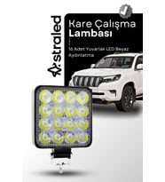 12-24V 16 LED Offroad ATV Kamyon Tır Traktör İş Makinesi