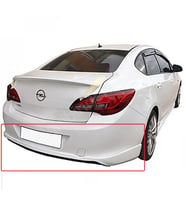 Opel Astra J Sedan Custom Arka Ek Difüzör Siyah Plastik 2011+ Arka-difizör-bodykit-ek-karlık