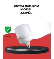 Enerji Tasarruflu Şarjlı LED Ampul 30W Beyaz Işık