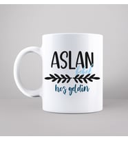 Hoş Geldin Bebek Tasarımlı Kupa Kişiye Özel