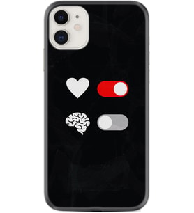 Apple iPhone 11 12 13 Mini Kılıf Desemli Silikon Love Brain 1722