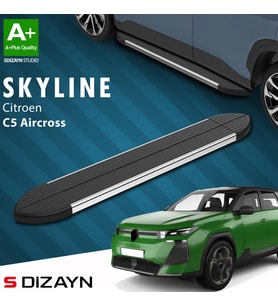 S-Dizayn Citroen C5 Aircross 2 Hybrid Benzinli Skyline Krom Yan Basamak 193 Cm 2025 Üzeri A+ Kalite