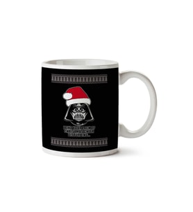 Christmas Cheer Darth Vader Star Wars Christmas Knit İki Tarafı Baskılı Kupa Bardak