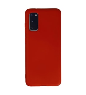 Samsung Galaxy S20 Kılıf Nano İçi Kadife Silikon - Kırmızı