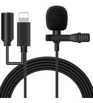 Northcity Lightning + 3.5 mm Jack Yaka Mikrofonu - iPhone için Profesyonel YouTuber Mikrofonu