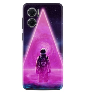 Xiaomi Redmi Note 11E Kılıf Resimli Desenli Silikon Platinium Series Astro Purple2 1907