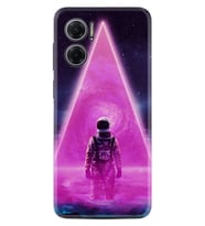 Xiaomi Redmi Note 11E Kılıf Resimli Desenli Silikon Platinium Series Astro Purple2 1907