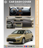 CITROEN C4 (2004-2009) Torpido Örtüsü Ön Göğüs Torpido Koruma Tam Uyum Çatlamayı Önler Kolay Montaj
