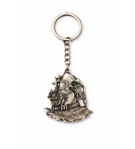 Mystic Scare Charm – Figürlü Gümüş Renk Unisex Metal Anahtarlık