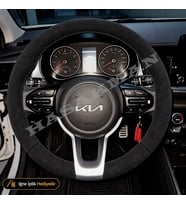 Kia Rio Dikme Direksiyon Kılıfı Alcantara Süet Monza Black YB Son Seri-Elegance 2021-2024