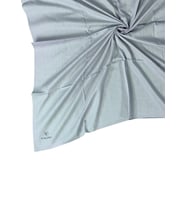 Valino Organik Pamuk Düz Renk Eşarp 100x100 cm - Doğal ve Nefes Alabilen Kumaş (Gümüş)