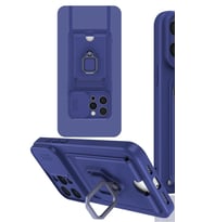 Pilelistore   iPhone 15 Pro Max Kılıf Zuma Kartvizitli Yüzüklü Silikon - Lacivert