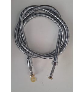 SPİRAL DUŞ HORTUMU LÜX ÇELİK ÖRGÜLÜ METAL SOMUNLU 150 - 170cm