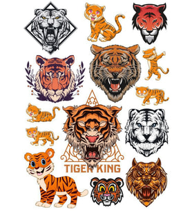 Kaplan Sticker Set -2 15 Parça Telefon, Tablet, Defter, Laptop Sticker
