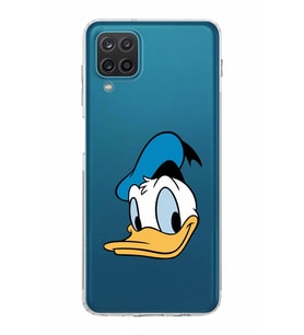 Samsung Galaxy A12  Kamera Korumalı  Kapak Donald Duck Tasarımlı  Şeffaf Kılıf