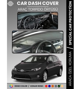 TOYOTA AURİS (2012-2019) Torpido Örtüsü Ön Göğüs Halı Torpido Koruma Tam Uyum UV Koruma Kolay Montaj