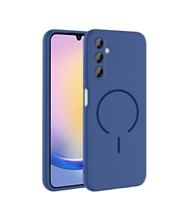 Lexroo Galaxy A25 Kılıf M-safe Şarj Özellikli Meta Kılıf - Lacivert