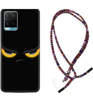 Vivo Y11S Y21S Y20 Y20S Y70 Kılıf Boyun Asklı Rasta Silikon Black Eyes 1644
