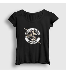 Presmono Kadın Siyah Hammer Black Label Society T-Shirt 17052tt