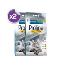 Proline Aktif Karbonlu Topaklanan Kedi Kumu 10 Lt X 2 Adet