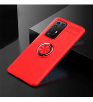 Huawei P40 Pro Kılıf Yüzüklü Magnetli Ravel Case (Kırmızı)