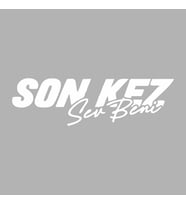 Son Kez Sev Beni Araba Sticker siyah 16x5 CM (Beyaz)