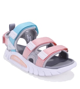 Vicco Cube 332F25Y212 Gri Pembe Ortopedik Günlük Kız Çocuk Spor Sandalet