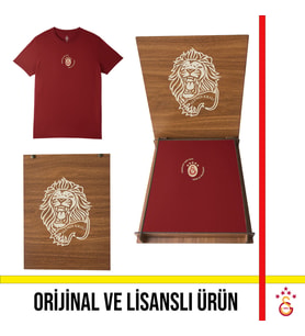 Galatasaray Lisanslı Gerçekleri Tarih Yazar 5 Yıldızlı Bordo Tişört 26 Şampiyonluk Kutulu E251392