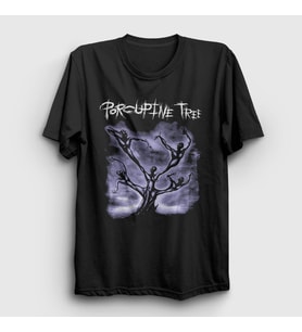 Presmono Unisex Siyah Logo Müzik Porcupine Tree T-Shirt 528193tt